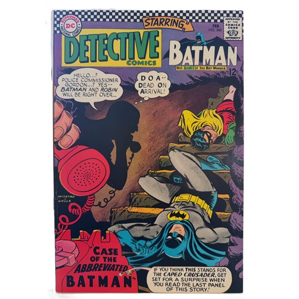 Detective Comics #380 (1968) – Batman and Robin in “Case of the Abbreviated Batman