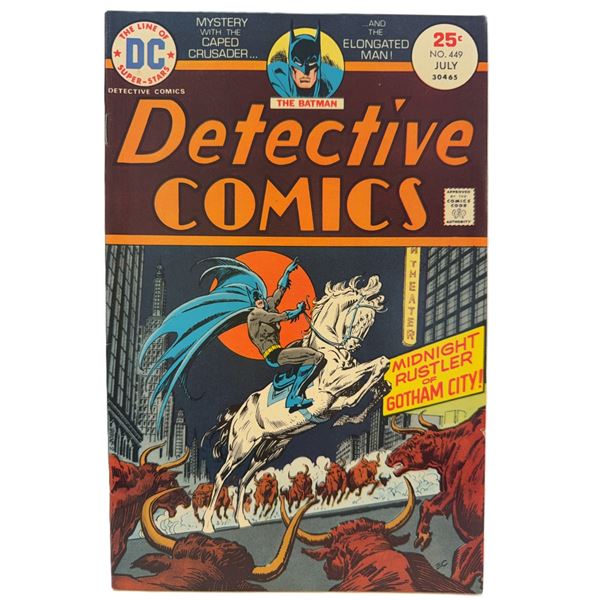 Detective Comics #449 (July 1975) – Bronze Age Batman Classic “Midnight Rustler of