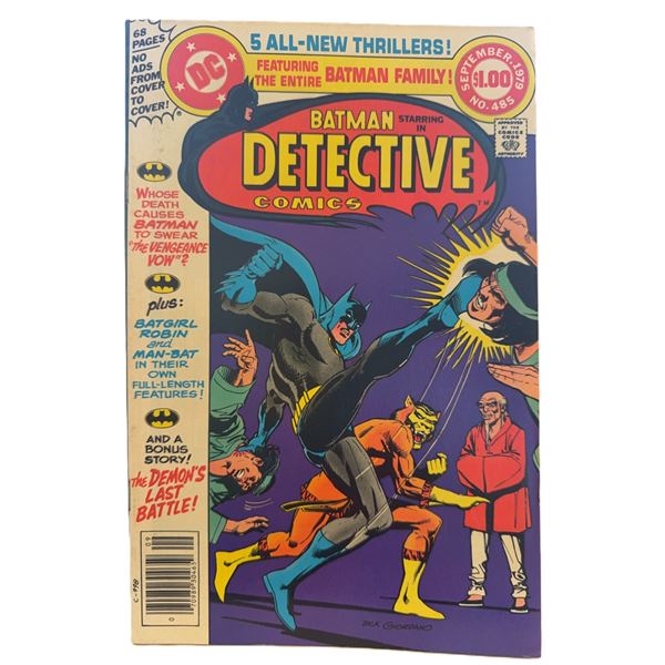 Detective Comics #485 (1979) – Batman’s Vengeance Vow & The Demon’s Last 