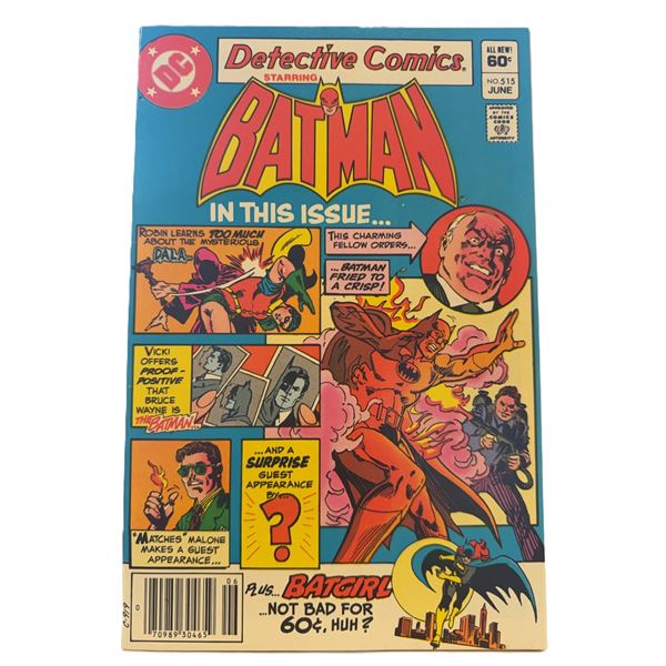 Detective Comics #515 (June 1982) – Bronze Age Batman Classic Featuring Robin, Batgirl & Vi