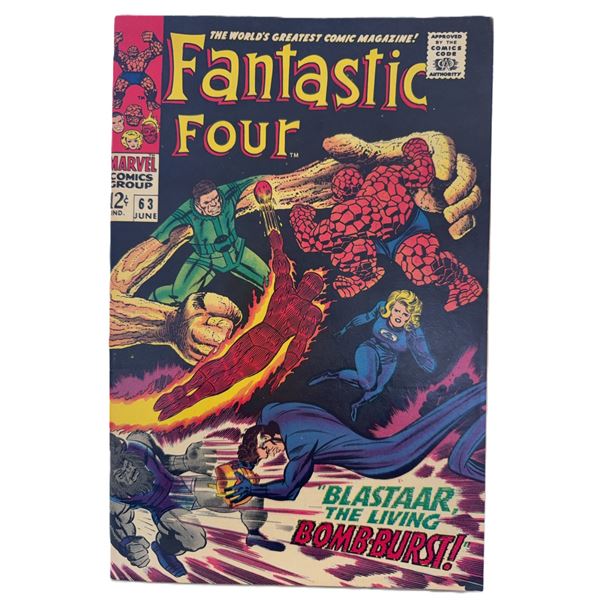 Fantastic Four #63 (1967) – Silver Age Marvel Classic: “Blastaar the Living Bomb-B