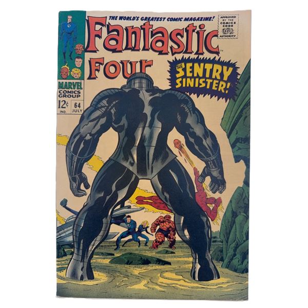 Fantastic Four #64 (1967) – Silver Age Marvel Classic: “The Sentry Sinister![x=#82