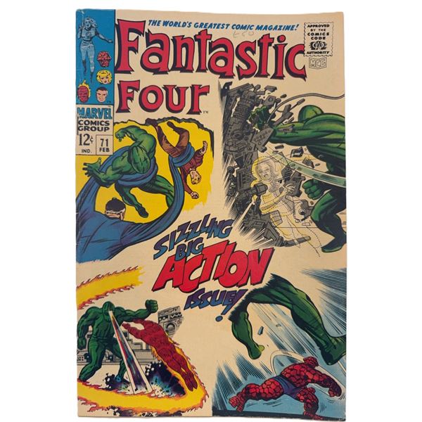 Fantastic Four #71 (1968) – Silver Age Marvel Classic: “Sizzling Big Action Issue!