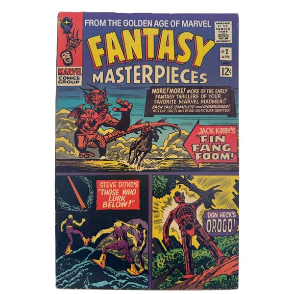 Fantasy Masterpieces #2 (1966) – Silver Age Marvel Classic Featuring Fin Fang Foom and Othe