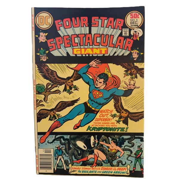 Four-Star Spectacular #5 (Dec 1976, DC Comics) – Bronze Age Giant Featuring Superboy & Wond
