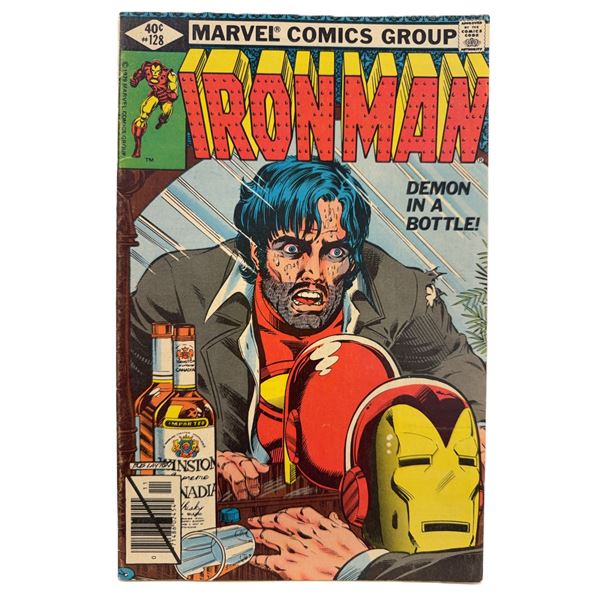 Iron Man #128 (1979) – “Demon in a Bottle!” Iconic Bronze Age Marvel Key 