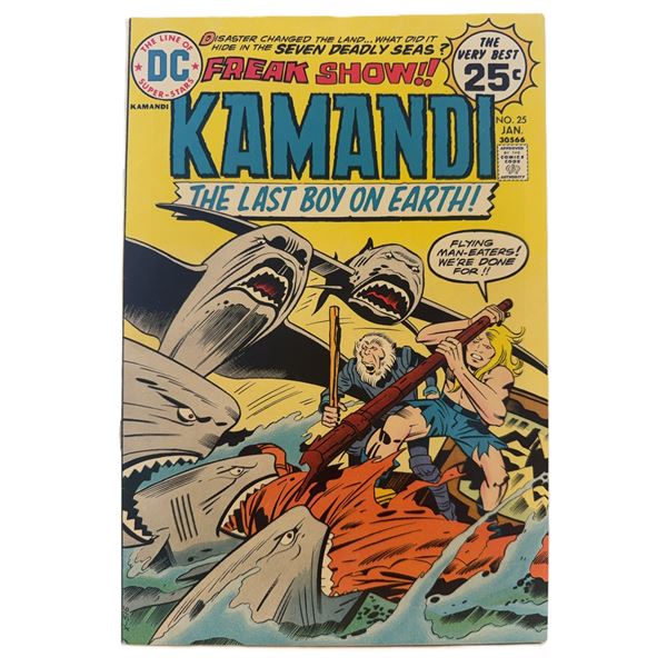 Kamandi, The Last Boy on Earth #25 (Jan 1975) – Bronze Age DC Classic Featuring “F