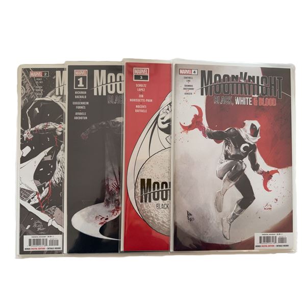 Moon Knight: Black, White & Blood #1–4 (2022) – Complete Set of Marvel’s 