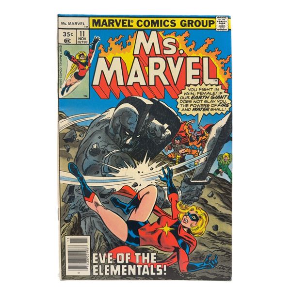 Ms. Marvel #11 (1977) – Bronze Age Marvel Classic “Eve of the Elementals![x=#8221/