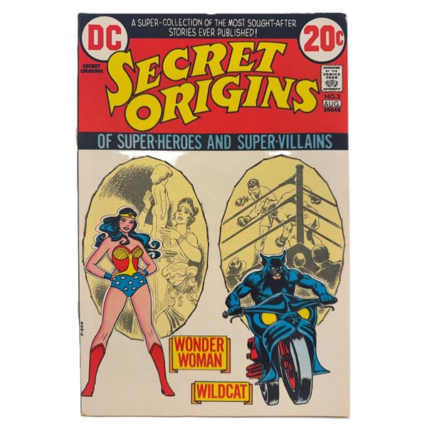 Secret Origins #3 (1973) – Wonder Woman & Wildcat! Bronze Age DC Classic