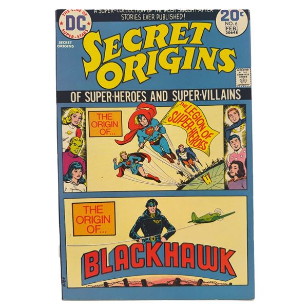 Secret Origins #6 (1973) – The Origin of the Legion of Super-Heroes & Blackhawk! Bronze Age
