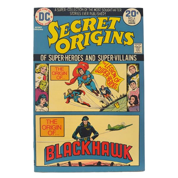 Secret Origins #6 (1974) – The Legion of Super-Heroes and Blackhawk Revealed!