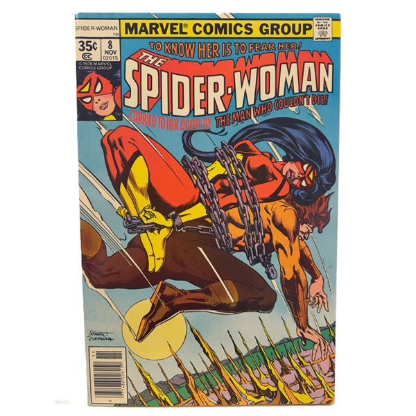 Spider-Woman #8 (Marvel Comics, 1978) – Bronze Age Classic Featuring “The Man Who 