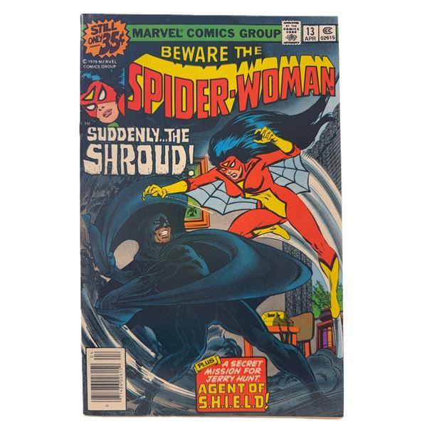Spider-Woman #13 (Marvel Comics, 1979) – Bronze Age Classic Featuring The Shroud & S.H.I.E.