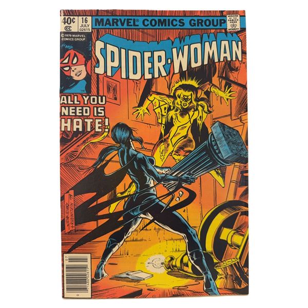 Spider-Woman #16 (Marvel Comics, 1979) – Bronze Age Classic “All You Need Is Hate!