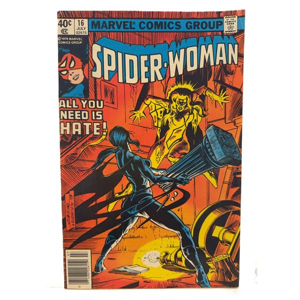 Spider-Woman #16 (Marvel Comics, 1979) – Bronze Age Classic “All You Need Is Hate!