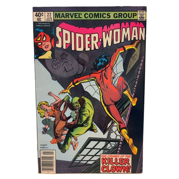 Spider-Woman #22 (1980) – The Crimes of the Killer Clown! Bronze Age Marvel Key Issue