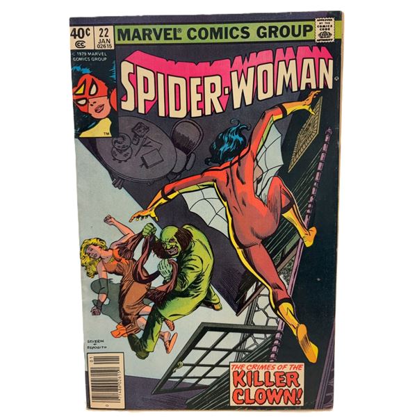 Spider-Woman #22 (1980) – The Crimes of the Killer Clown! Bronze Age Marvel Thriller