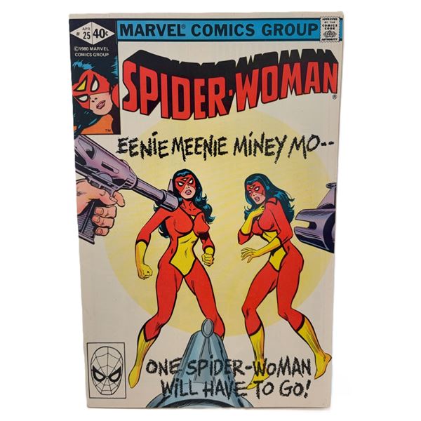 Spider-Woman #25 (1980) – “Eenie Meenie Miney Mo… One Spider-Woman Must G