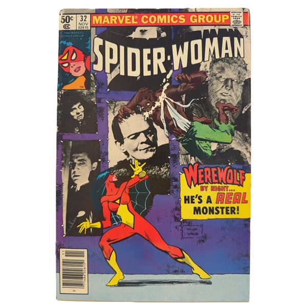 Spider-Woman #32 (1980) – Guest-Starring Werewolf by Night! Bronze Age Marvel Horror Classi
