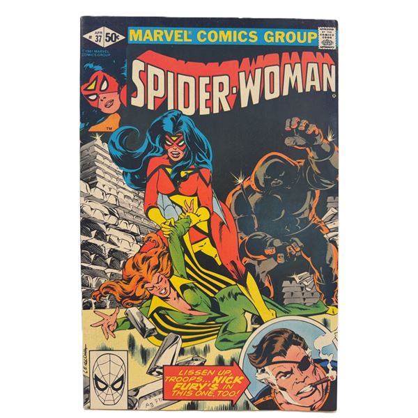 Spider-Woman #37 (1981) – Marvel Bronze Age Classic Featuring Nick Fury!