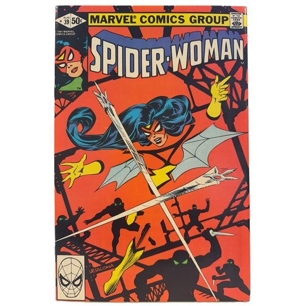 Spider-Woman #39 (1981) – Striking Red Cover & High-Action Bronze Age Marvel Classic!