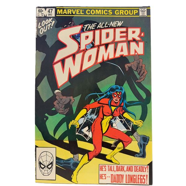 Spider-Woman #47 (December 1982) – Marvel Bronze Age Classic Featuring Daddy Longlegs!