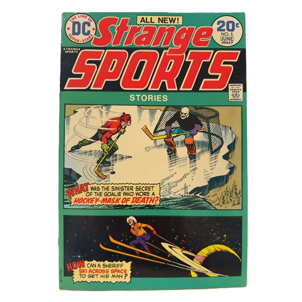 Strange Sports Stories #5 (1974) – Hockey Mask of Death and Skiing Through Space!