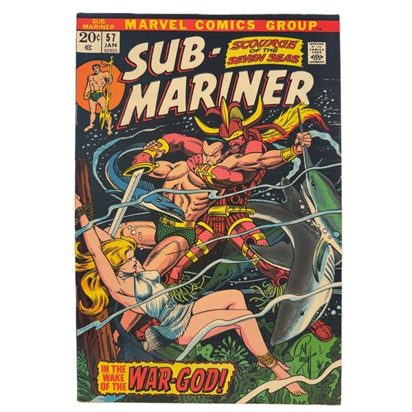 Sub-Mariner #57 (1973) – “In the Wake of the War-God!” Bronze Age Marvel 