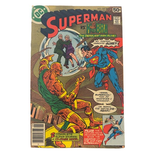 Superman #327 (1978) – Superman vs. Kobra in a Deadly Bronze Age Showdown!