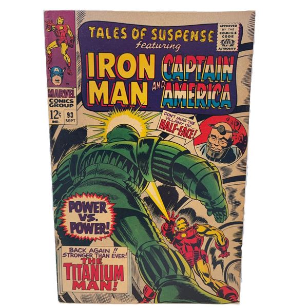 Tales of Suspense #93 (1967) – Iron Man vs. Titanium Man! Classic Silver Age Marvel Battle