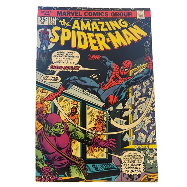 The Amazing Spider-Man #137 (Marvel, 1974) – The Menace of the Green Goblin Returns!
