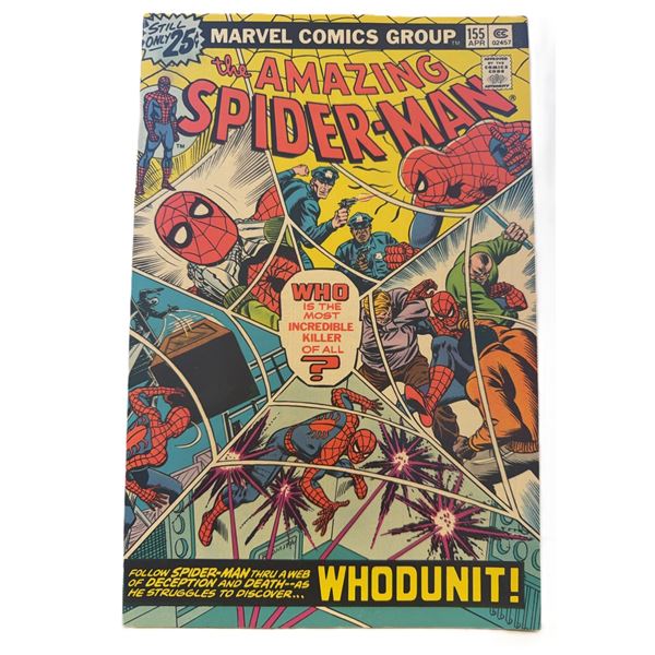 The Amazing Spider-Man #155 (Marvel, 1976) – A Deadly Mystery Unfolds!