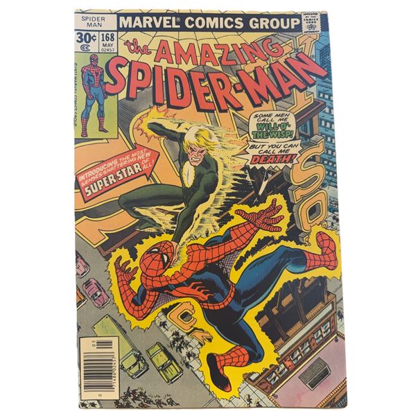 The Amazing Spider-Man #168 (1977) – First Appearance of Will o’ the Wisp! Bronze 
