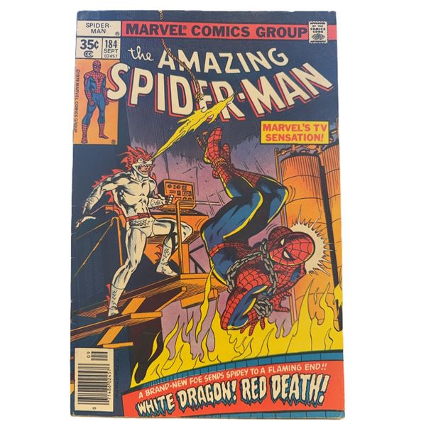 The Amazing Spider-Man #184 (Marvel, 1978) – White Dragon vs. Spidey in a Fiery Showdown!