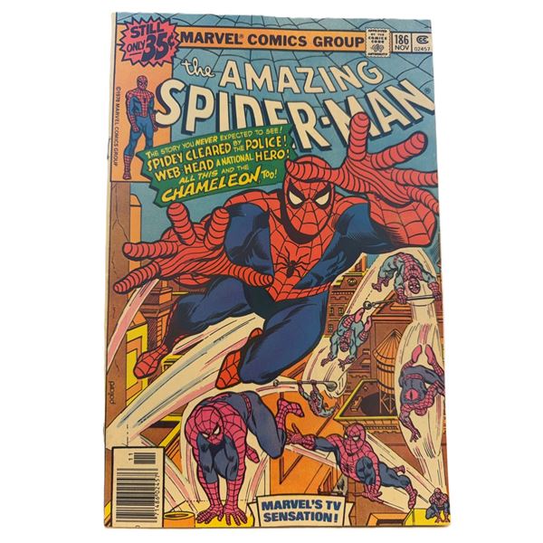 The Amazing Spider-Man #186 (1978) – Spidey Cleared by Police! Bronze Age Classic Feat. Cha