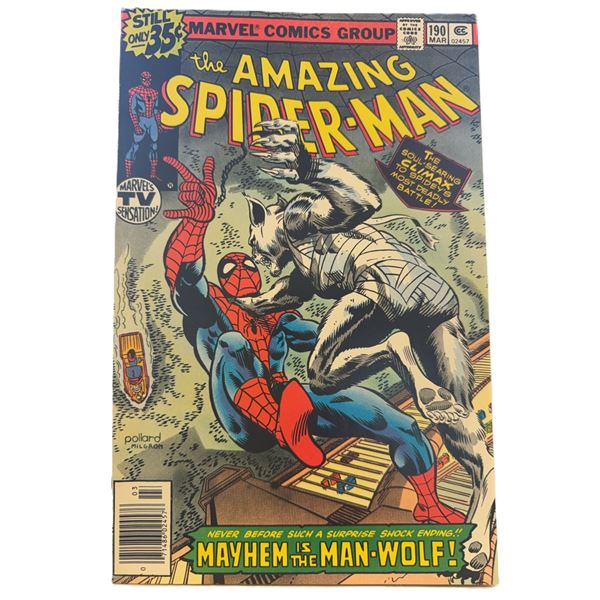 The Amazing Spider-Man #190 (1979) – Mayhem with the Man-Wolf! Bronze Age Shock Ending!