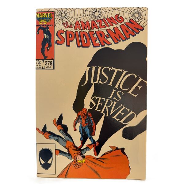 The Amazing Spider-Man #278 (July 1986) – Marvel 25th Anniversary Issue “Justice I
