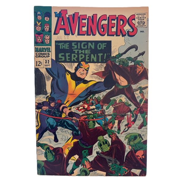 The Avengers #32 (Sept 1966) – Silver Age Marvel Classic “The Sign of the Serpent!