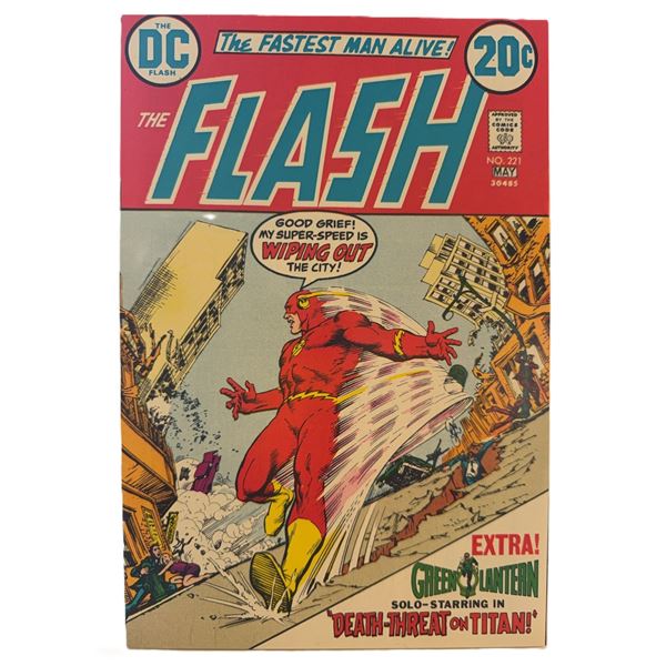 The Flash #221 (1973) – “My Super-Speed Is Wiping Out the City!” Bronze A