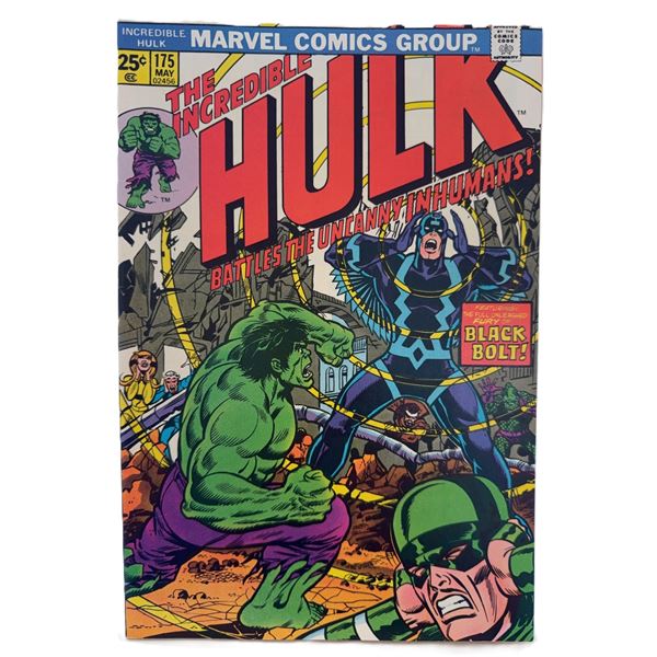 The Incredible Hulk #175 (Marvel, May 1974) – Hulk Battles the Uncanny Inhumans Featuring B