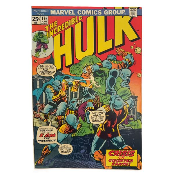 The Incredible Hulk #176 (Marvel, June 1974) – “Crisis on Counter-Earth!”