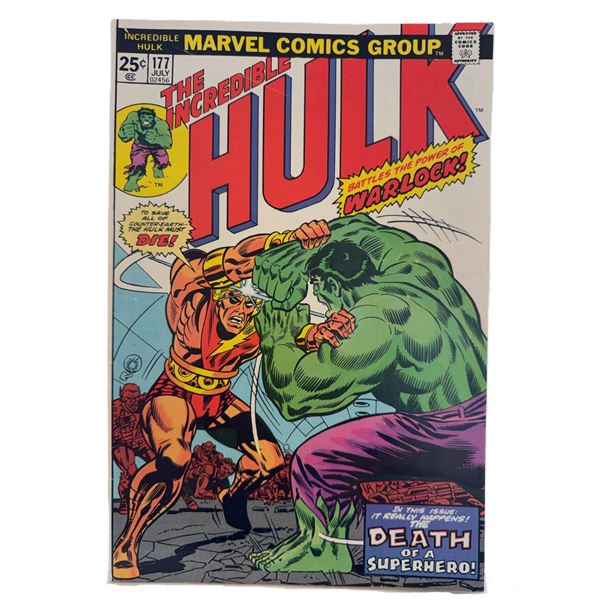 The Incredible Hulk #177 (Marvel, July 1974) – Hulk Battles the Power of Warlock!