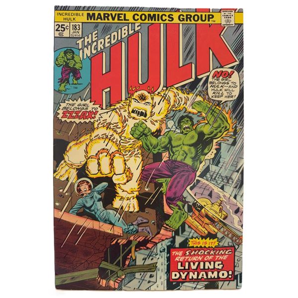 The Incredible Hulk #183 (Marvel, January 1975) – The Shocking Return of the Living Dynamo!