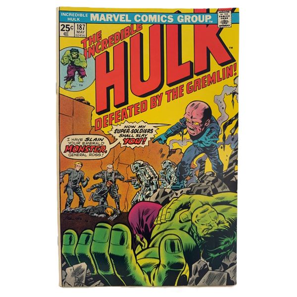 The Incredible Hulk #187 (Marvel, May 1975) – “Defeated by the Gremlin!”