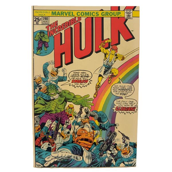 The Incredible Hulk #190 (Marvel, August 1975) – “The Toad Men Return! Featuring G