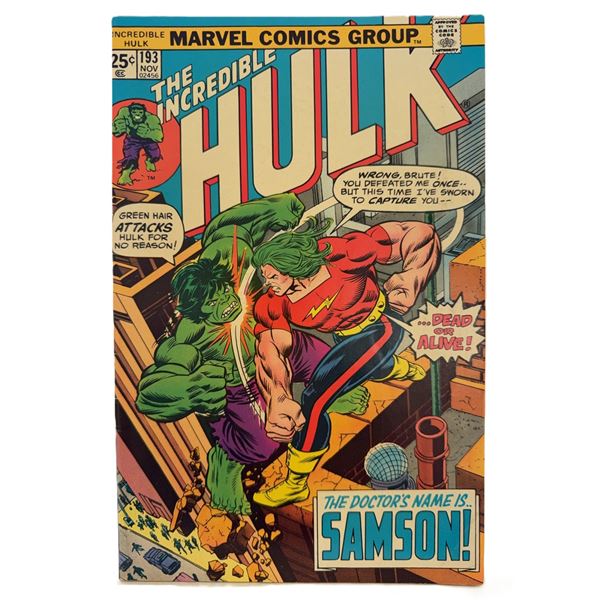 The Incredible Hulk #193 (Marvel, November 1975) – “The Doctor’s Name is[