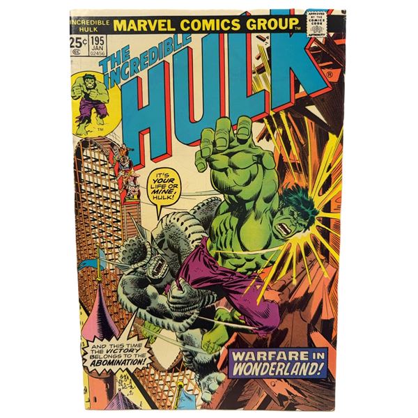 The Incredible Hulk #195 (Marvel, January 1976) – “Warfare in Wonderland![x=#8221/