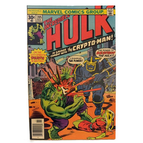 The Incredible Hulk #205 (Marvel, November 1976) – “Savage Combat with the Crypto-