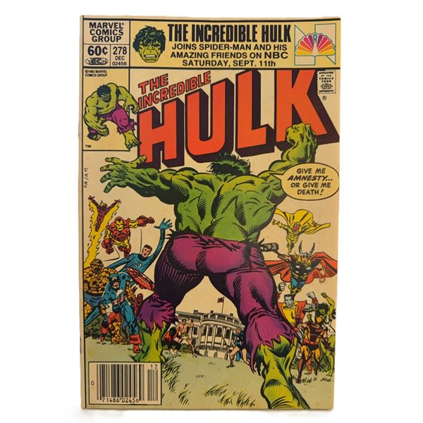 The Incredible Hulk #278 (1982) – Bronze Age Marvel “Give Me Amnesty… or 